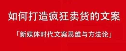 新媒体时代《如何打造疯狂卖货文案》文案思维与方法论-5D资源网