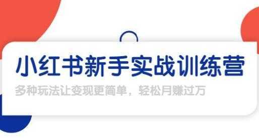 龟课-小红书新手实战训练营，轻松玩转小红书月赚过万-5D资源网