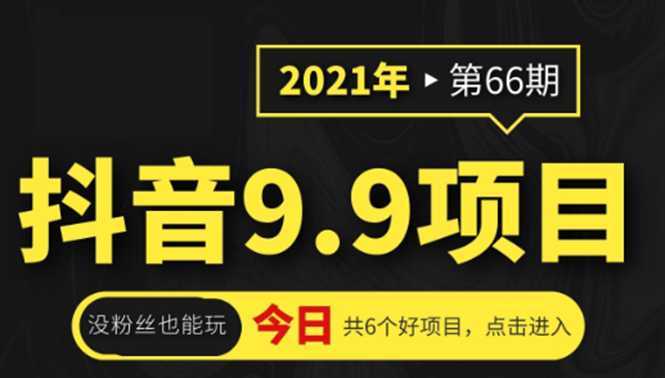 抖音9.9课程项目，没粉丝也能卖课，一天300+粉易变现-5D资源网