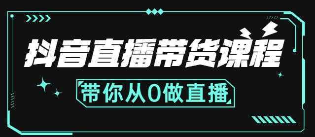抖音直播带货课程：带你从0开始，学习主播、运营、中控分别要做什么-5D资源网