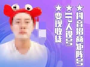 抖音招商矩阵号＋IP人设号+变现收徒，教你如何做抖音，通过抖音如何变现-5D资源网