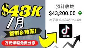 2022抖音国际版Tiktok赚钱项目:每天上传一个视频就轻松月入$43200-5D资源网