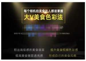 大V美食色彩法(相机拍美食+透亮美食灯光+电脑剪映调色),教你用相机拍出高级感的美食画面-5D资源网