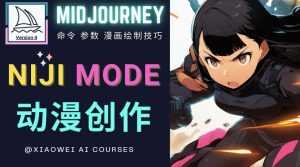使用Midjourney的Niji模式，绘制专业级的动漫作品，多重风格可选-5D资源网