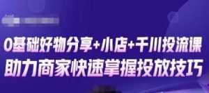 卡思零基础好物分享+抖音小店+千川投流课,0基础快速起号,快速入门抖音投放-5D资源网