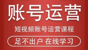 短视频账号运营课程:从话术到短视频运营再到直播带货全流程,新人快速入门-5D资源网