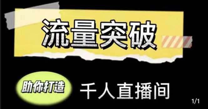 图片[1]-直播运营实战视频课，助你打造千人直播间（14节视频课）-5D资源网