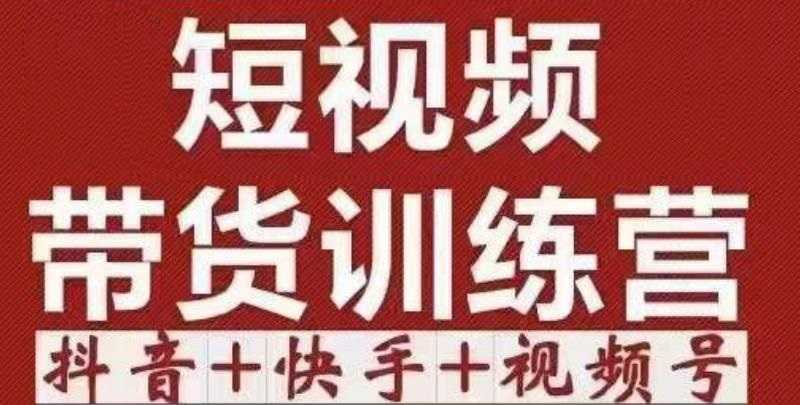 图片[1]-短视频带货特训营（第12期）抖音+快手+视频号：收益巨大，简单粗暴！-5D资源网